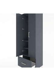 Hyperion Dolap 3 Raflı Tek Çekmeceli Tek Askılı 60x44x195 - S59M010V5B