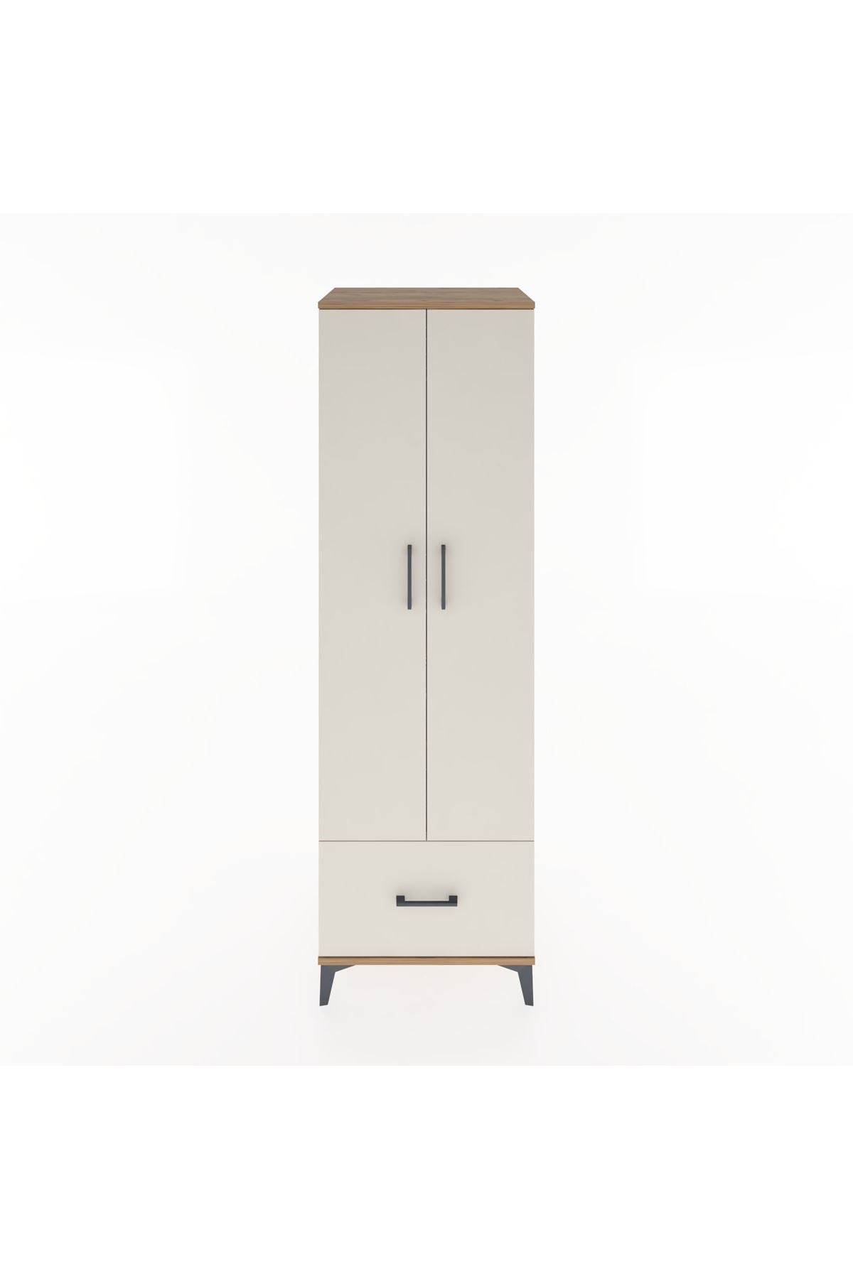 Hyperion Dolap 3 Raflı Tek Çekmeceli Tek Askılı 60x44x195 - S59M010V7B