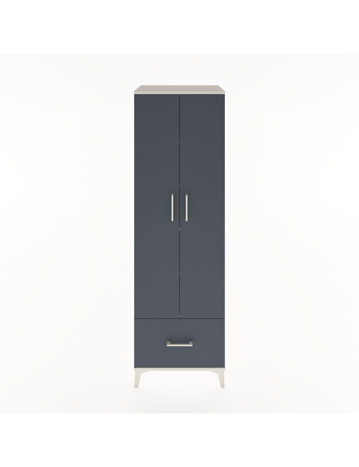 Hyperion Dolap 5 Raflı Tek Çekmeceli 2 Kapaklı 60x44x195 - S59M011V2B