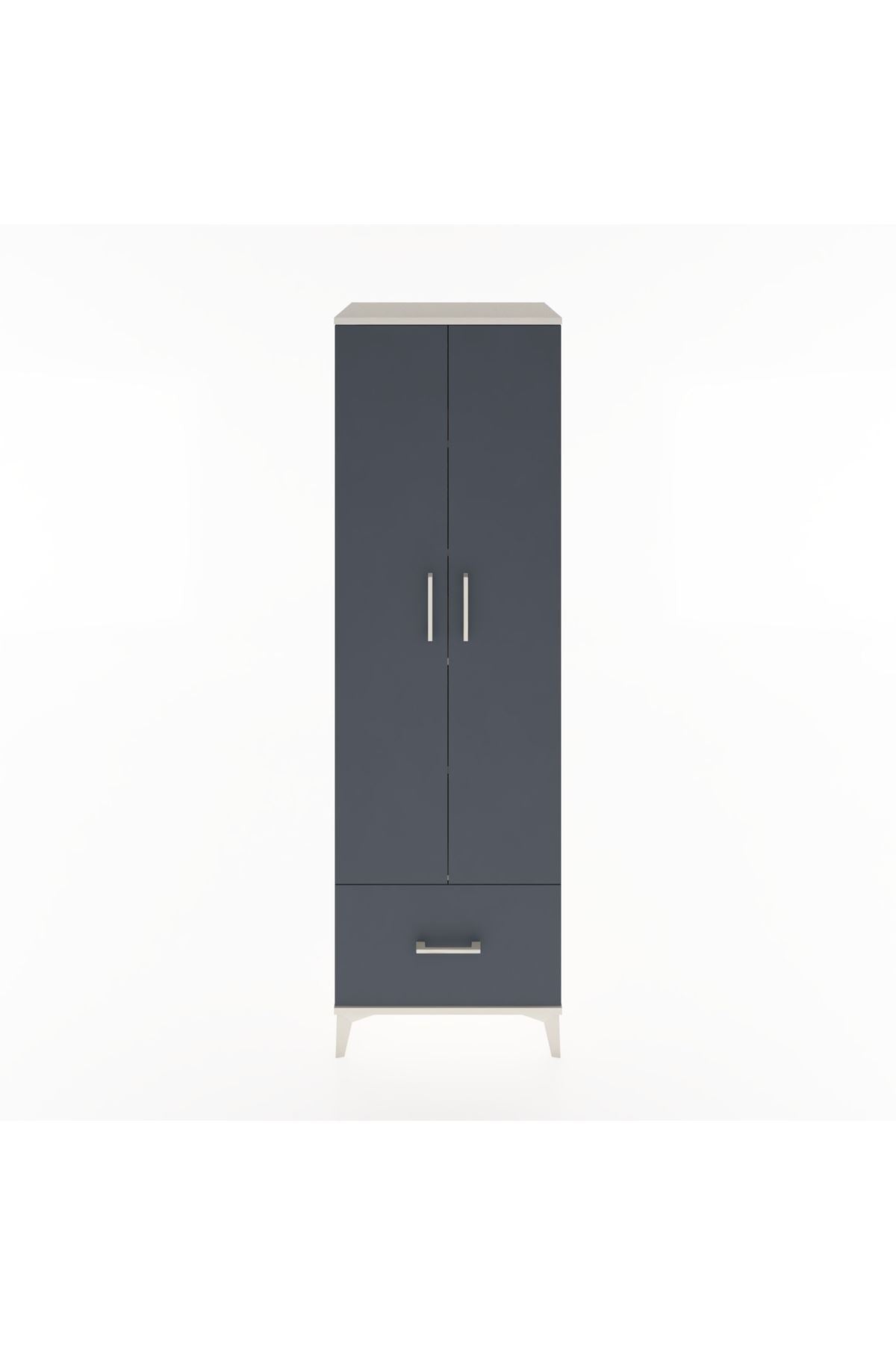 Hyperion Dolap 5 Raflı Tek Çekmeceli 2 Kapaklı 60x44x195 - S59M011V2B