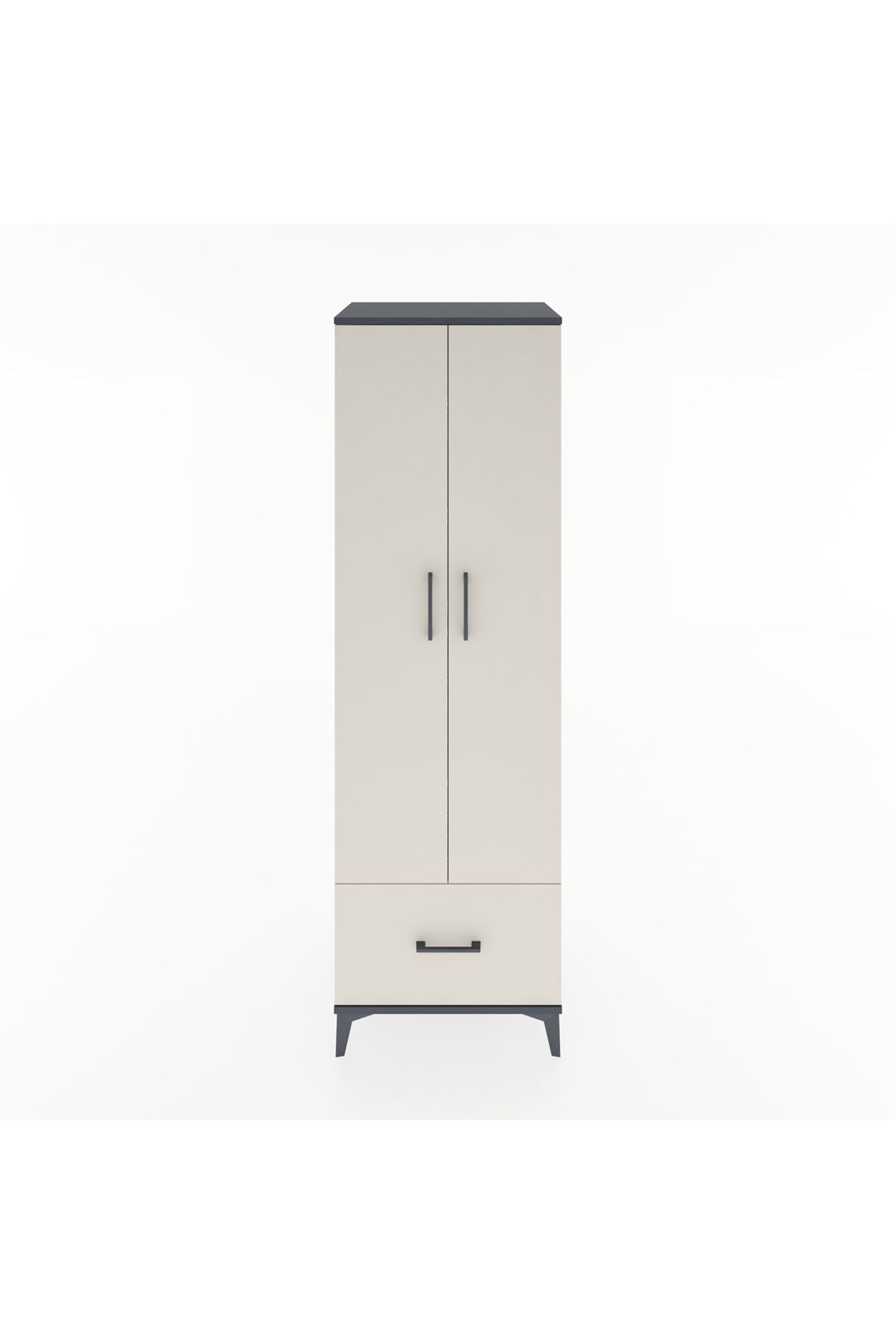 Hyperion Dolap 5 Raflı Tek Çekmeceli 2 Kapaklı 60x44x195 - S59M011V4B