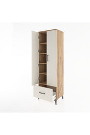 Hyperion Dolap 5 Raflı Tek Çekmeceli 2 Kapaklı 60x44x195 - S59M011V7B