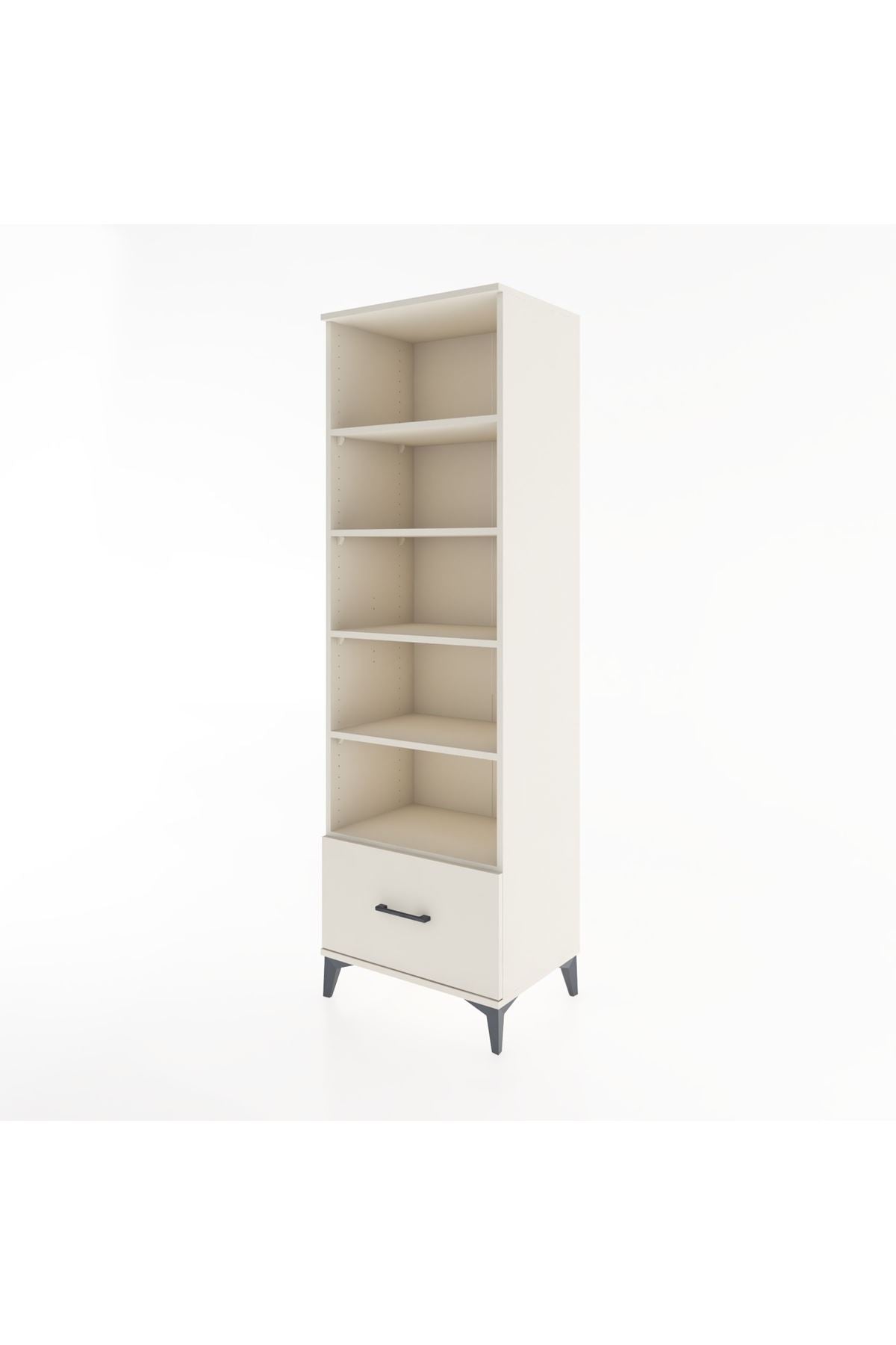 Hyperion Dolap 5 Raflı Tek Çekmeceli 60x44x195 - S59M012V1B