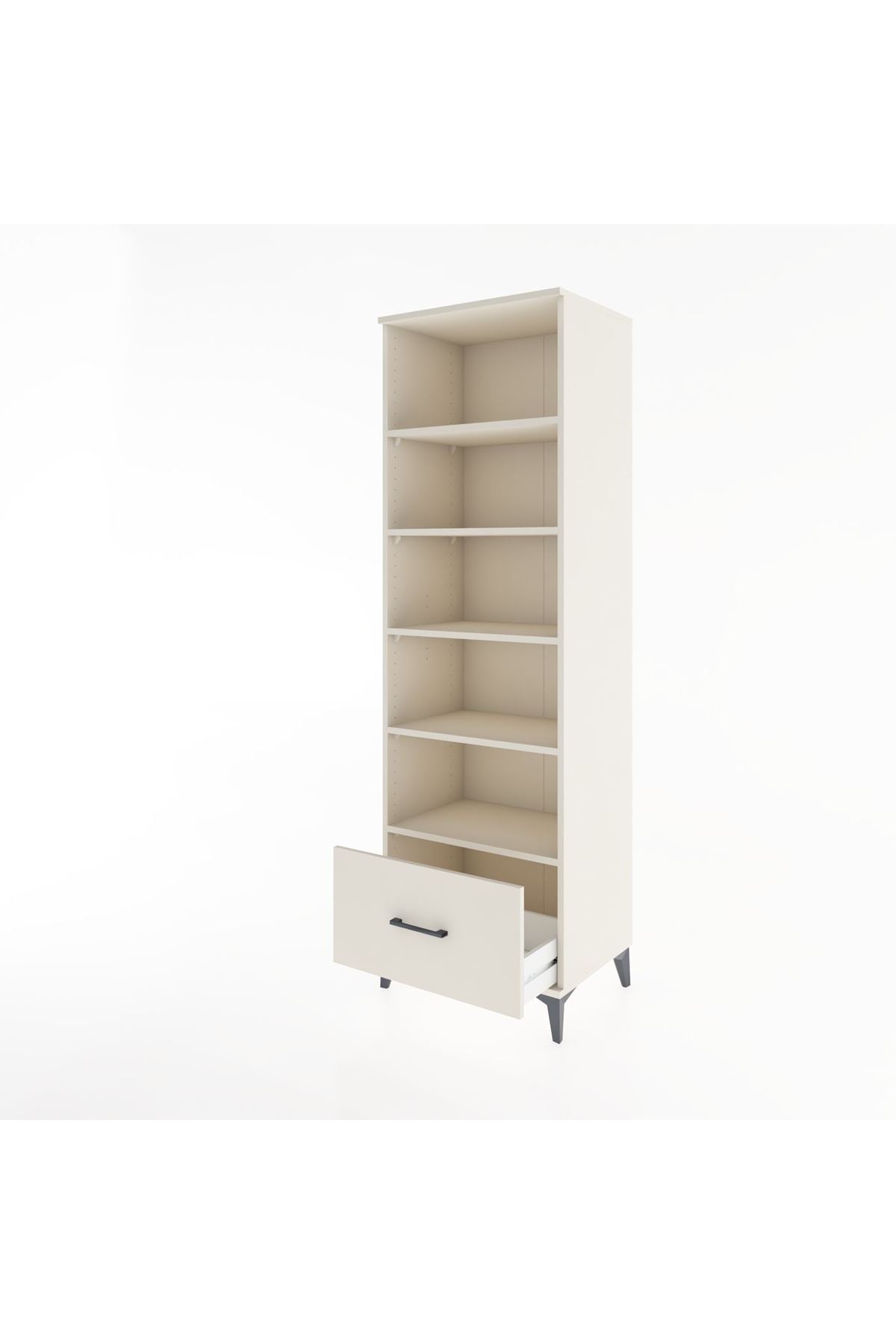 Hyperion Dolap 5 Raflı Tek Çekmeceli 60x44x195 - S59M012V1B
