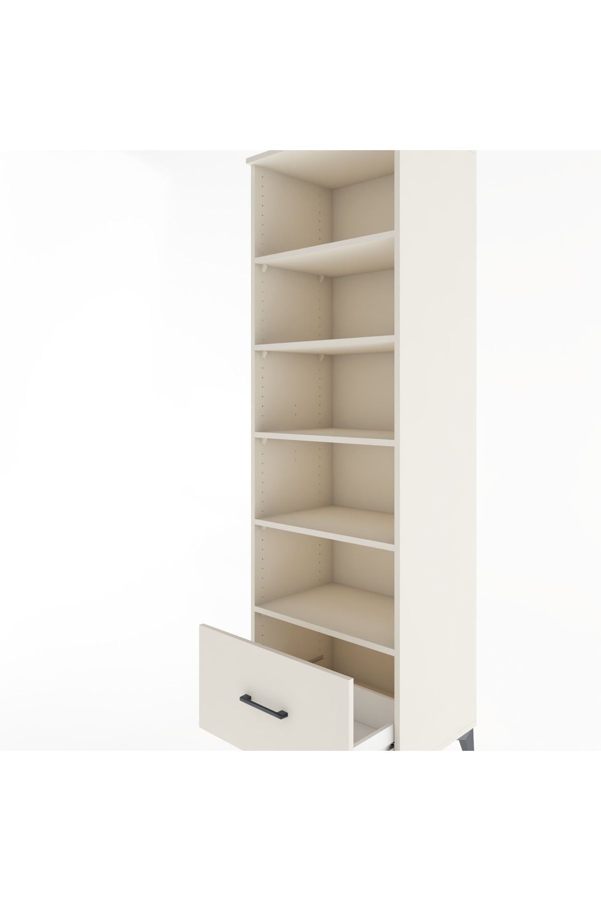 Hyperion Dolap 5 Raflı Tek Çekmeceli 60x44x195 - S59M012V1B