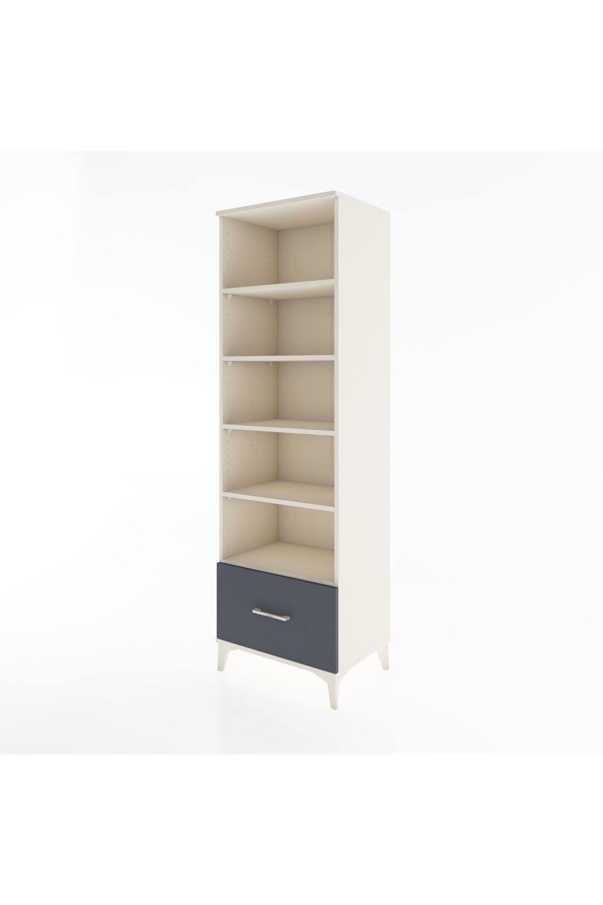 Hyperion Dolap 5 Raflı Tek Çekmeceli 60x44x195 - S59M012V2B