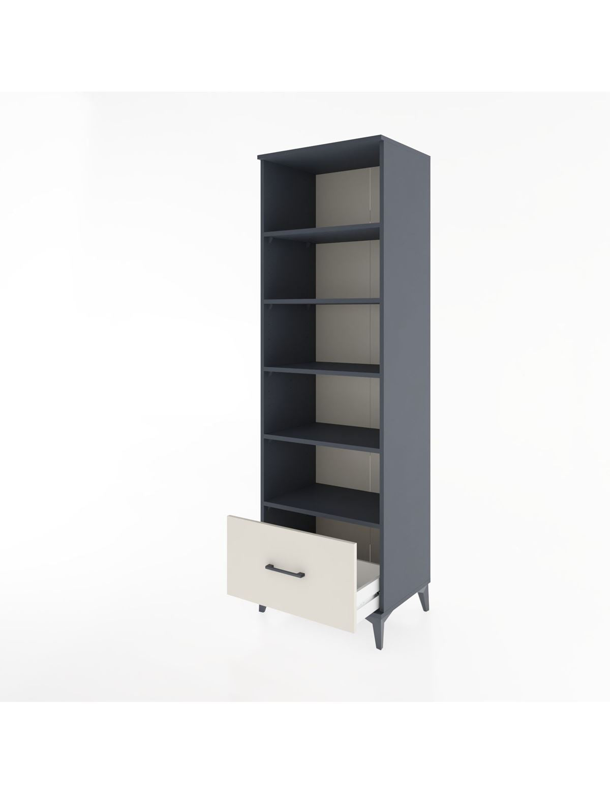 Hyperion Dolap 5 Raflı Tek Çekmeceli 60x44x195 - S59M012V4B