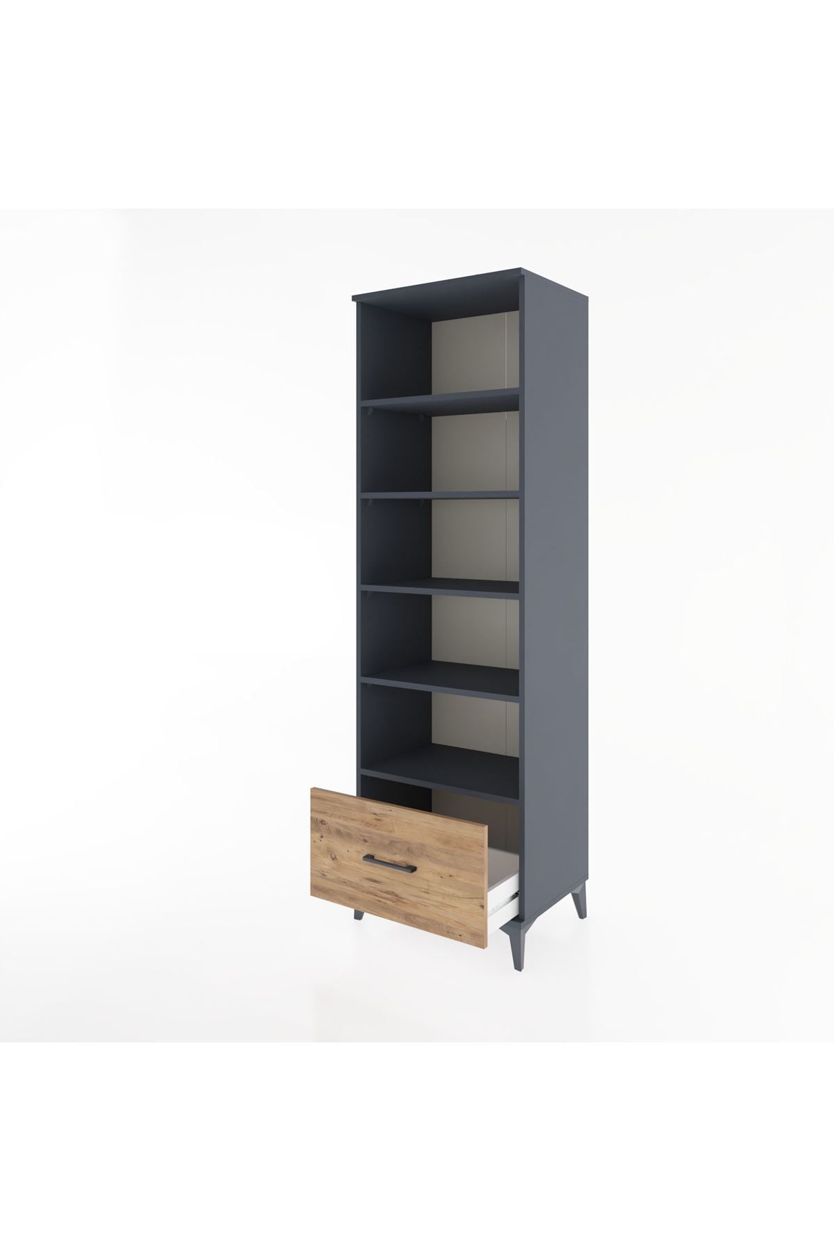 Hyperion Dolap 5 Raflı Tek Çekmeceli 60x44x195 - S59M012V6B