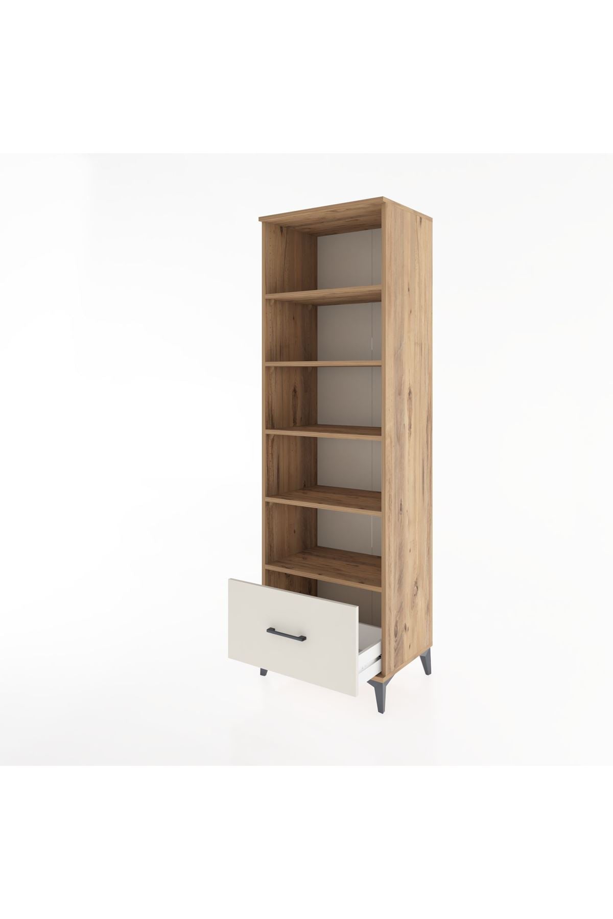 Hyperion Dolap 5 Raflı Tek Çekmeceli 60x44x195 - S59M012V7B