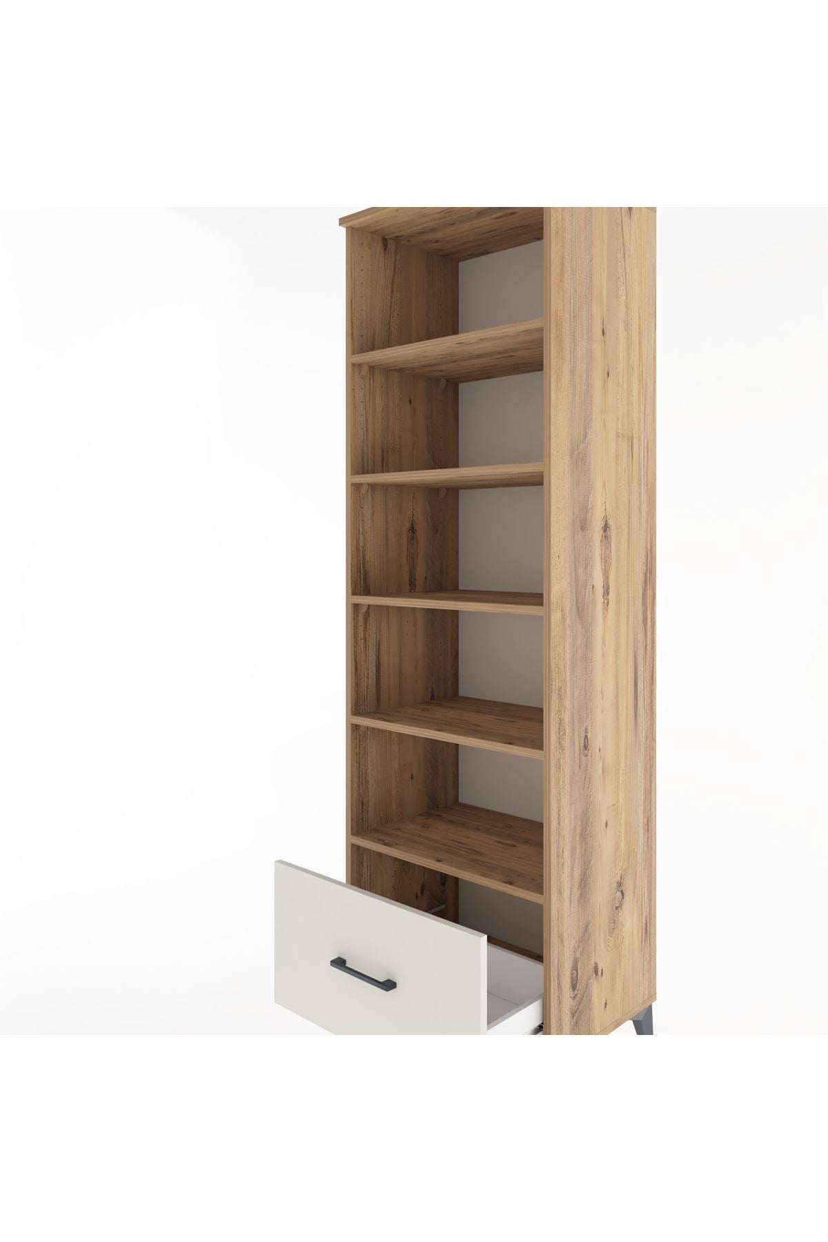 Hyperion Dolap 5 Raflı Tek Çekmeceli 60x44x195 - S59M012V7B