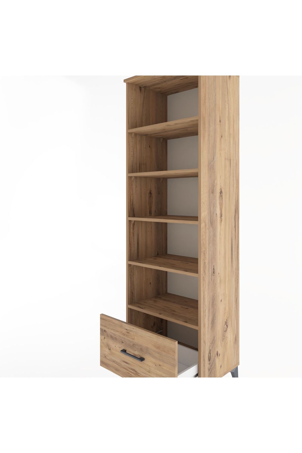 Hyperion Dolap 5 Raflı Tek Çekmeceli 60x44x195 - S59M012V9B