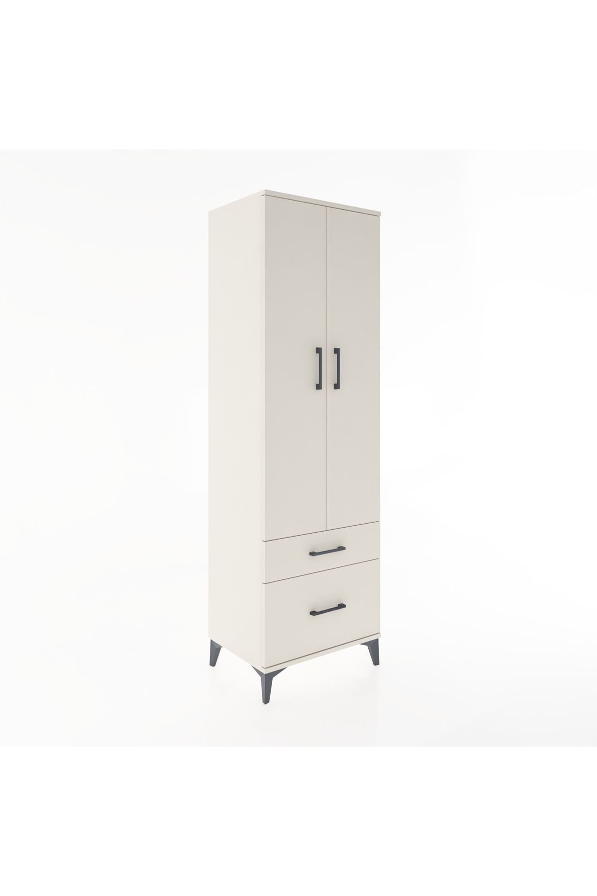 Hyperion Dolap 2 Raflı 2 Çekmeceli Tek Askılı 60x44x195 - S59M013V1B