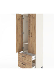 Hyperion Dolap 2 Raflı 2 Çekmeceli Tek Askılı 60x44x195 - S59M013V3B