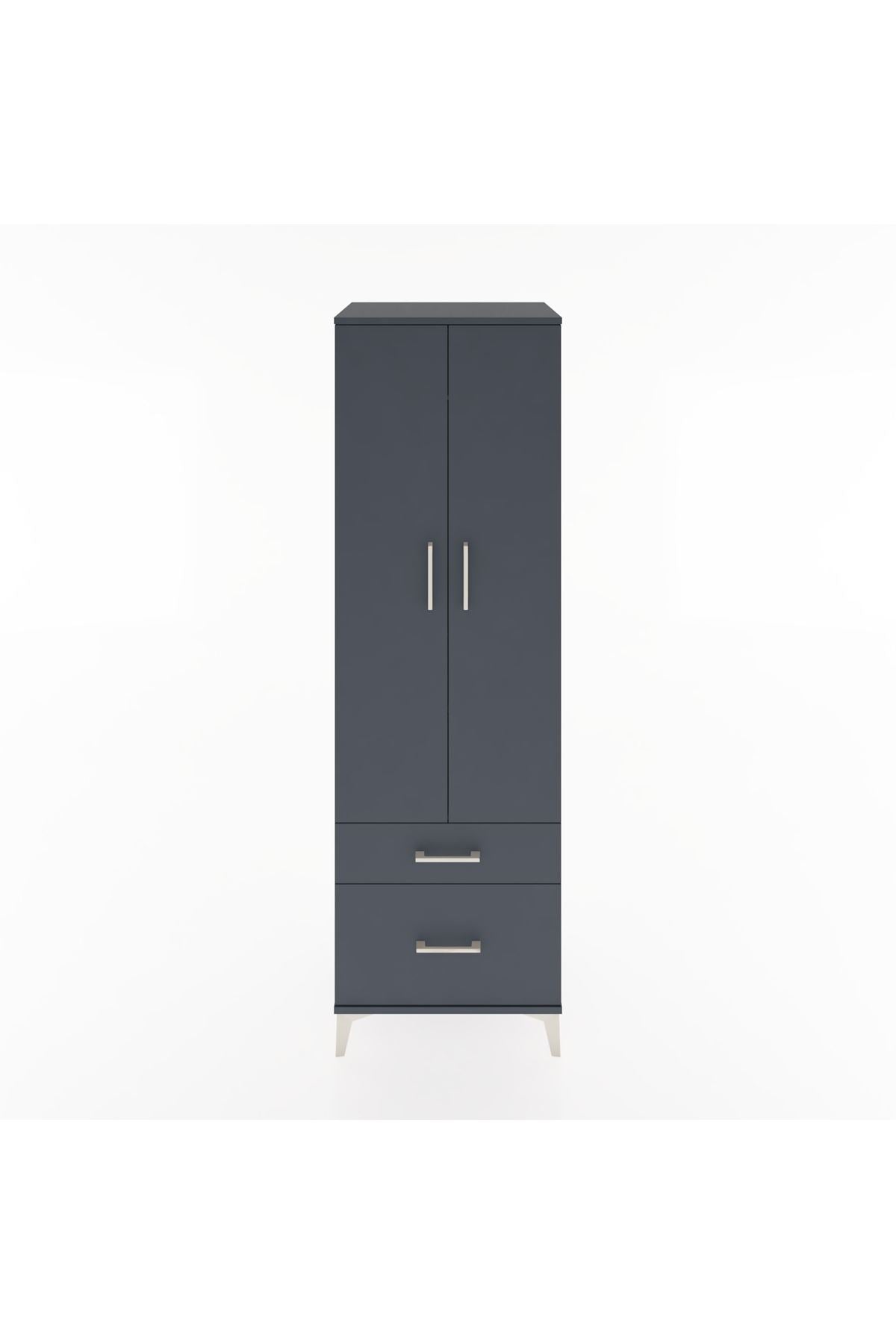 Hyperion Dolap 2 Raflı 2 Çekmeceli Tek Askılı 60x44x195 - S59M013V5B