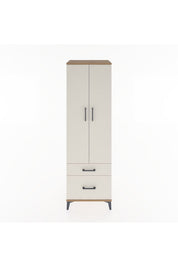 Hyperion Dolap 2 Raflı 2 Çekmeceli Tek Askılı 60x44x195 - S59M013V7B