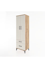 Hyperion Dolap 2 Raflı 2 Çekmeceli Tek Askılı 60x44x195 - S59M013V7B