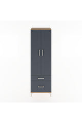 Hyperion Dolap 2 Raflı 2 Çekmeceli Tek Askılı 60x44x195