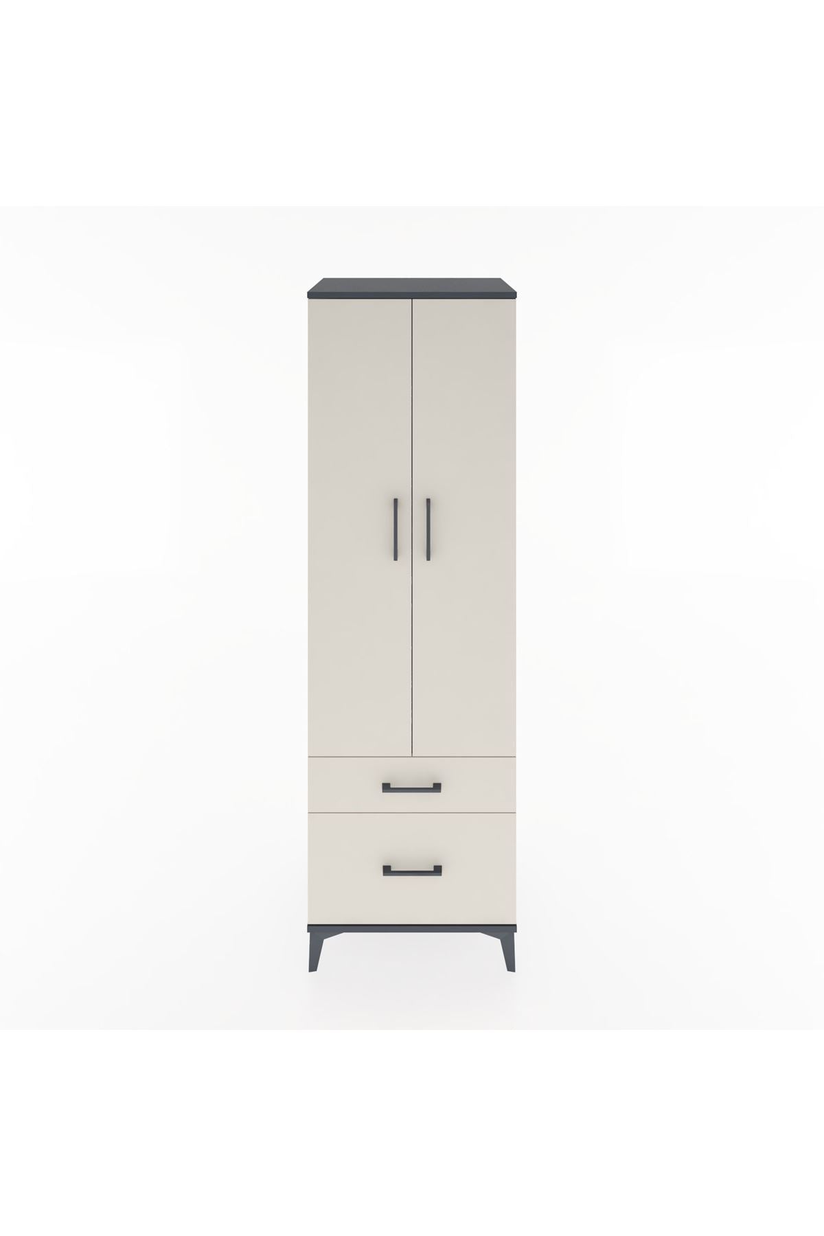 Hyperion Dolap 4 Raflı 2 Çekmeceli 2 Kapaklı 60x44x195 - S59M014V4B