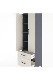 Hyperion Dolap 4 Raflı 2 Çekmeceli 2 Kapaklı 60x44x195 - S59M014V4B