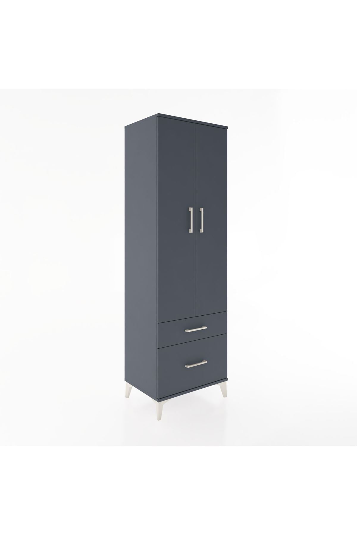 Hyperion Dolap 4 Raflı 2 Çekmeceli 2 Kapaklı 60x44x195 - S59M014V5B