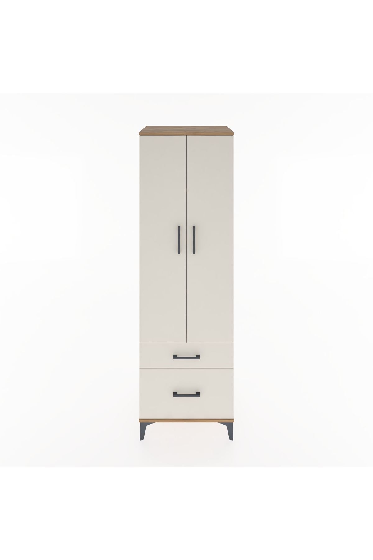 Hyperion Dolap 4 Raflı 2 Çekmeceli 2 Kapaklı 60x44x195 - S59M014V7B