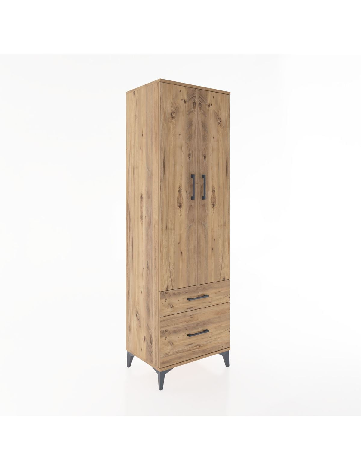 Hyperion Dolap 4 Raflı 2 Çekmeceli 2 Kapaklı 60x44x195 - S59M014V9B