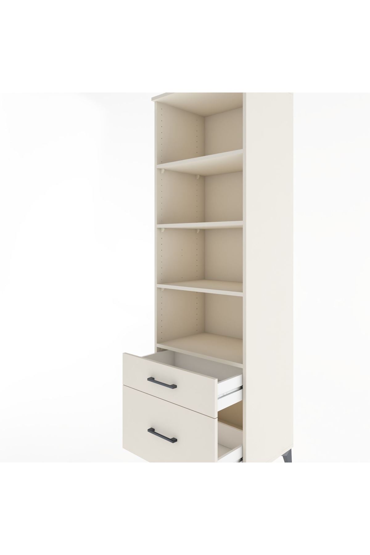 Hyperion Dolap 4 Raflı 2 Çekmeceli 60x44x195 - S59M015V1B