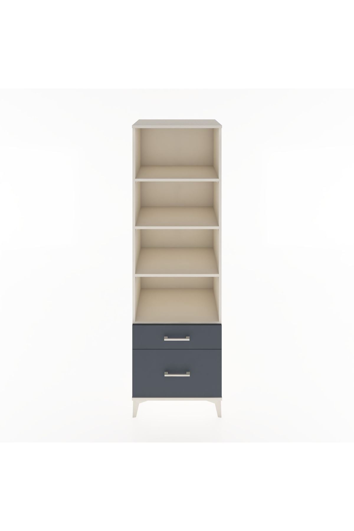 Hyperion Dolap 4 Raflı 2 Çekmeceli 60x44x195 - S59M015V2B