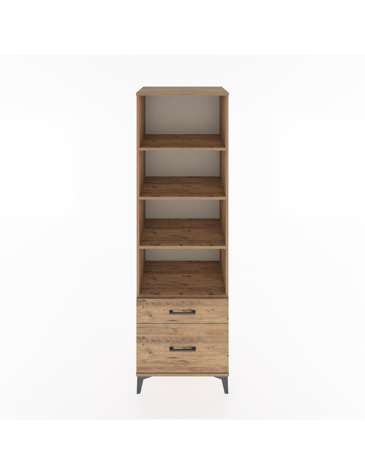 Hyperion Dolap 4 Raflı 2 Çekmeceli 60x44x195 - S59M015V9B