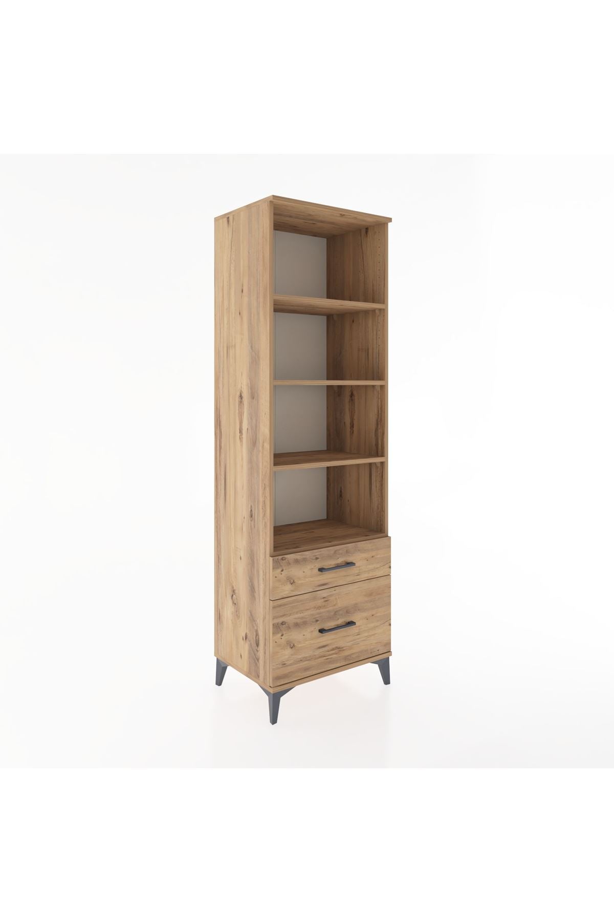 Hyperion Dolap 4 Raflı 2 Çekmeceli 60x44x195 - S59M015V9B