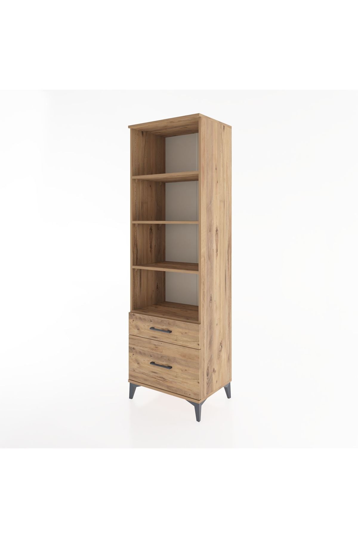 Hyperion Dolap 4 Raflı 2 Çekmeceli 60x44x195 - S59M015V9B