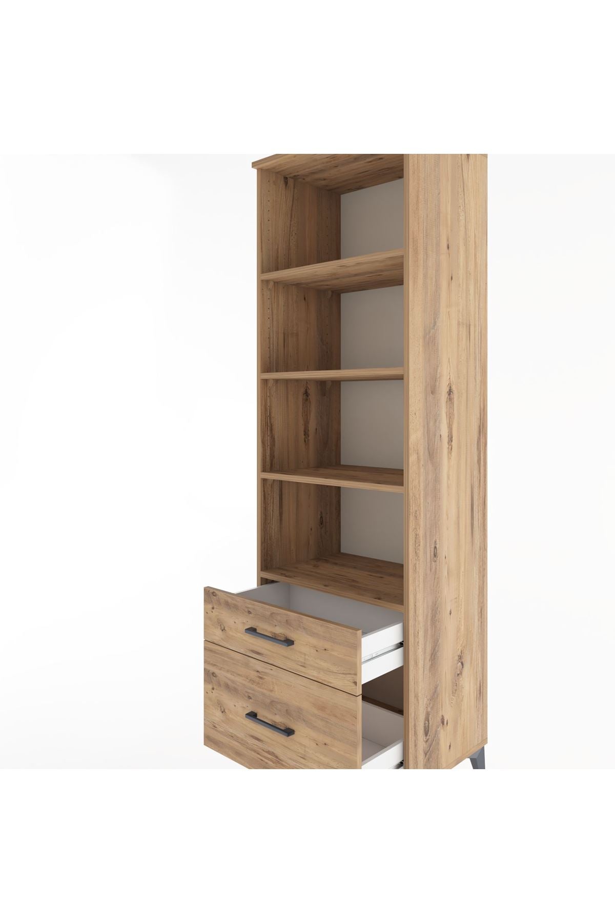 Hyperion Dolap 4 Raflı 2 Çekmeceli 60x44x195 - S59M015V9B