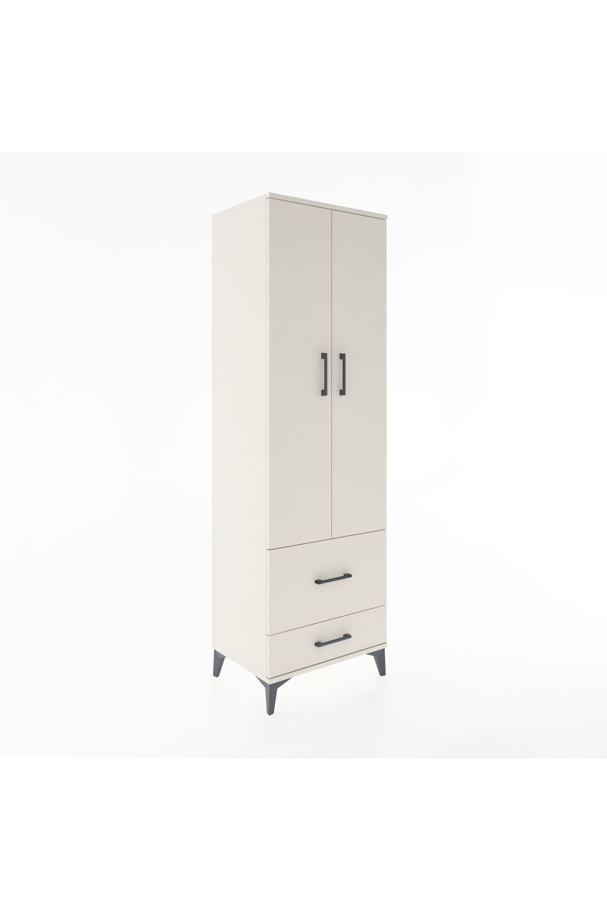 Hyperion Dolap 2 Raflı 2 Çekmeceli Tek Askılı 60x44x195 - S59M016V1B