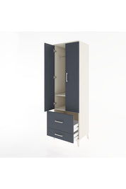 Hyperion Dolap 2 Raflı 2 Çekmeceli Tek Askılı 60x44x195 - S59M016V2B