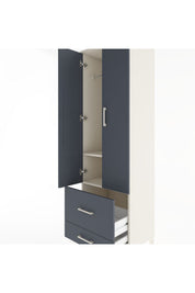 Hyperion Dolap 2 Raflı 2 Çekmeceli Tek Askılı 60x44x195 - S59M016V2B
