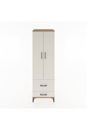 Hyperion Dolap 2 Raflı 2 Çekmeceli Tek Askılı 60x44x195 - S59M016V7B