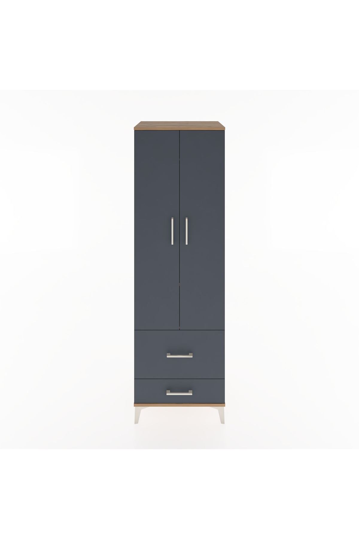 Hyperion Dolap 2 Raflı 2 Çekmeceli Tek Askılı 60x44x195 - S59M016V8B