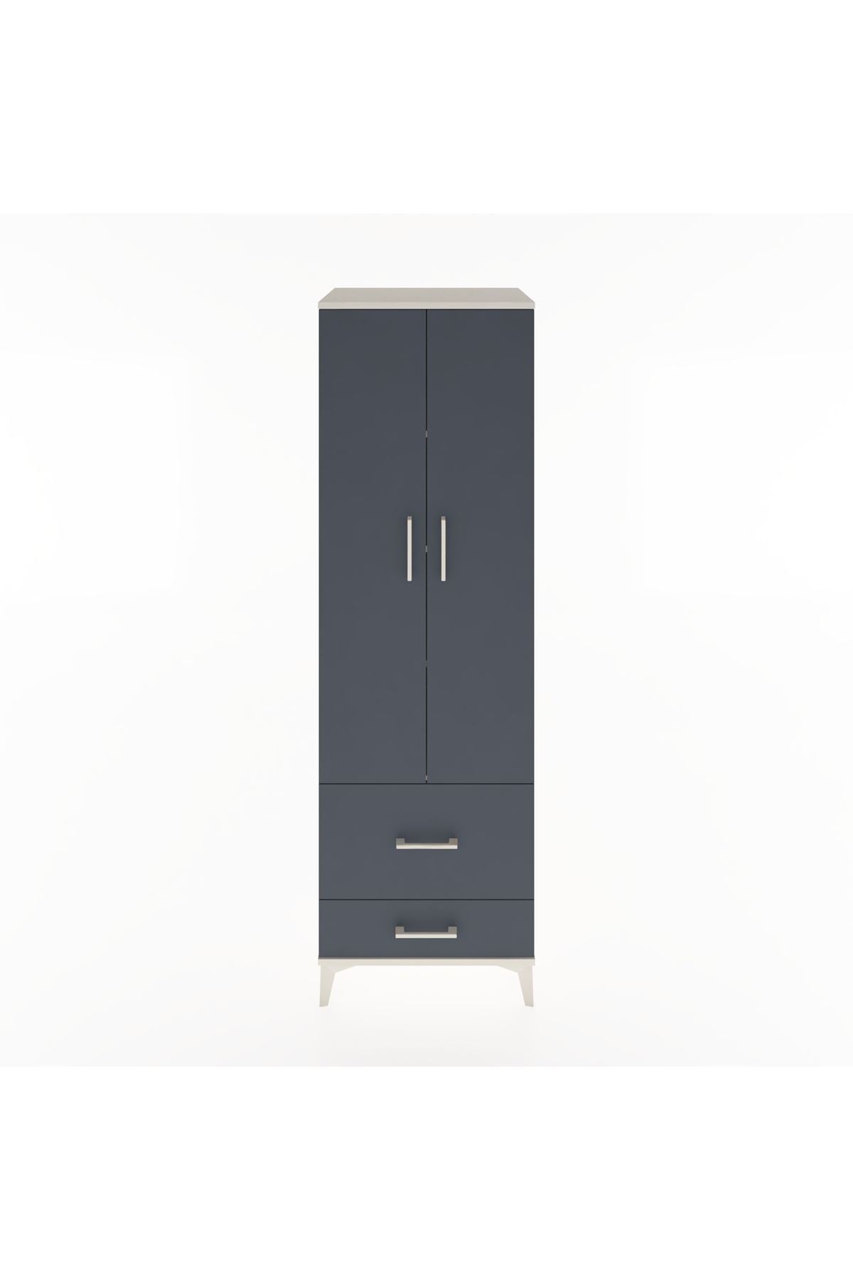 Hyperion Dolap 4 Raflı 2 Çekmeceli 2 Kapaklı 60x44x195 - S59M017V2B