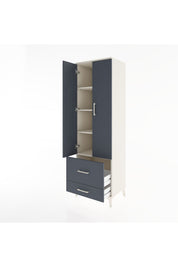Hyperion Dolap 4 Raflı 2 Çekmeceli 2 Kapaklı 60x44x195 - S59M017V2B