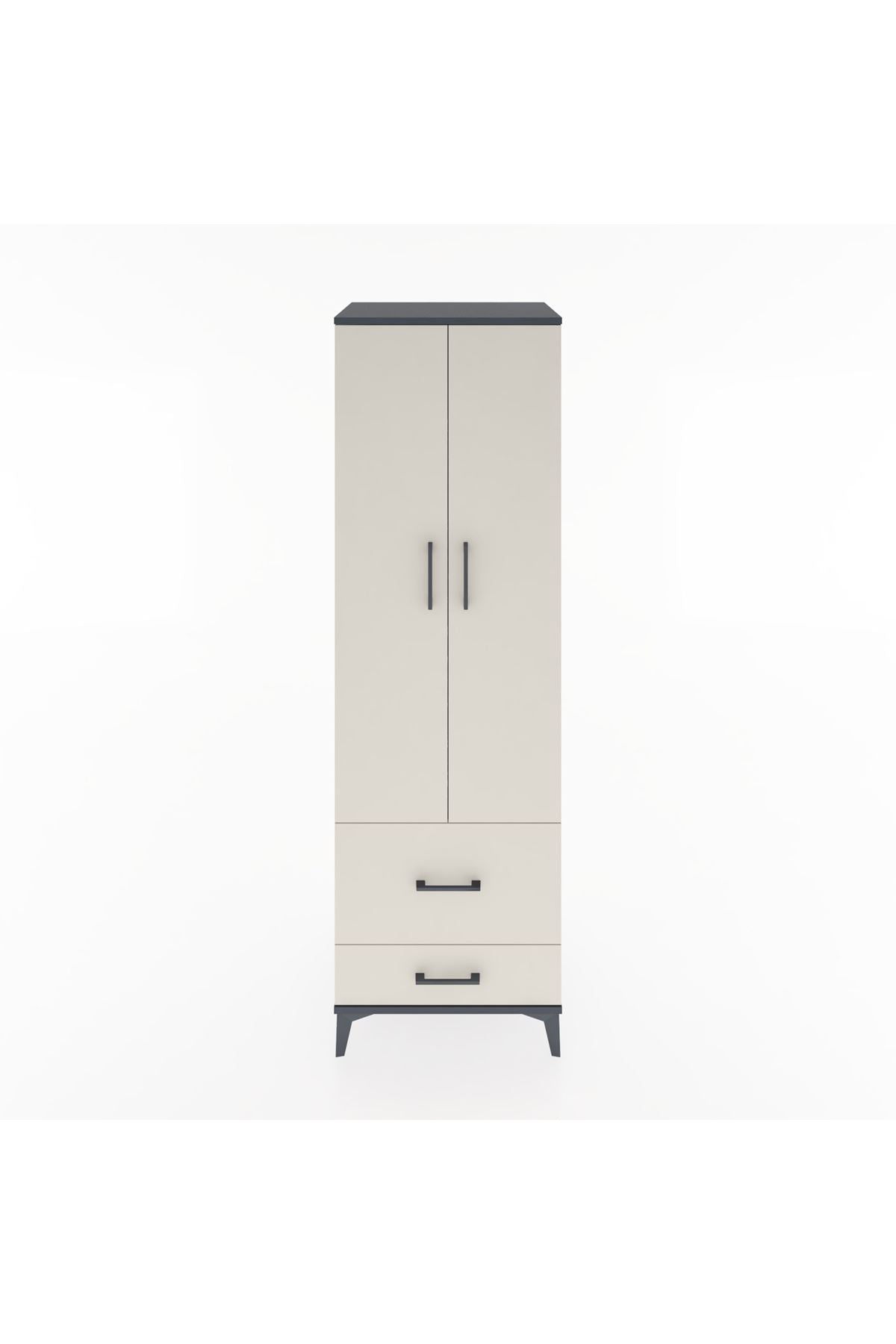 Hyperion Dolap 4 Raflı 2 Çekmeceli 2 Kapaklı 60x44x195 - S59M017V4B