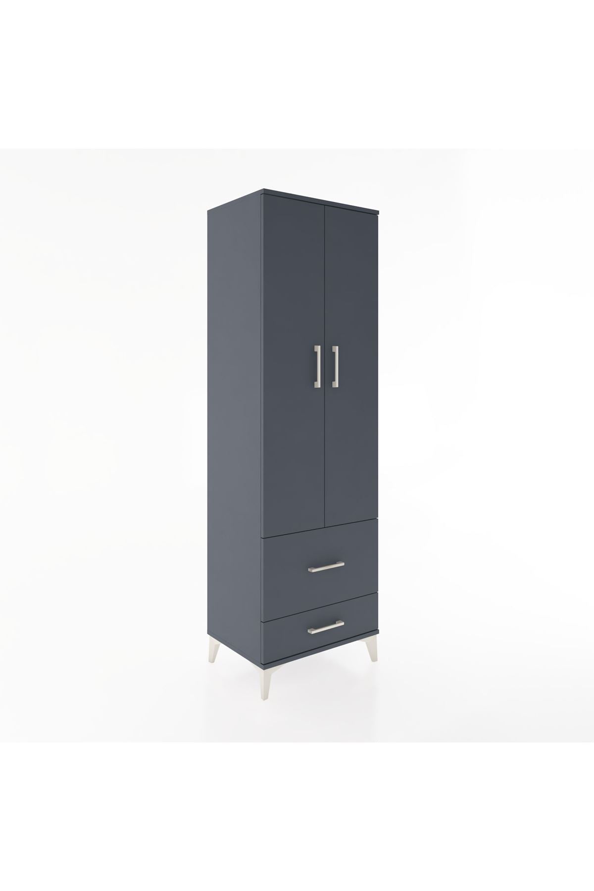 Hyperion Dolap 4 Raflı 2 Çekmeceli 2 Kapaklı 60x44x195 - S59M017V5B