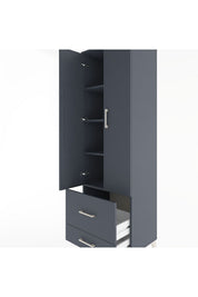 Hyperion Dolap 4 Raflı 2 Çekmeceli 2 Kapaklı 60x44x195 - S59M017V5B