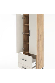 Hyperion Dolap 4 Raflı 2 Çekmeceli 2 Kapaklı 60x44x195 - S59M017V7B