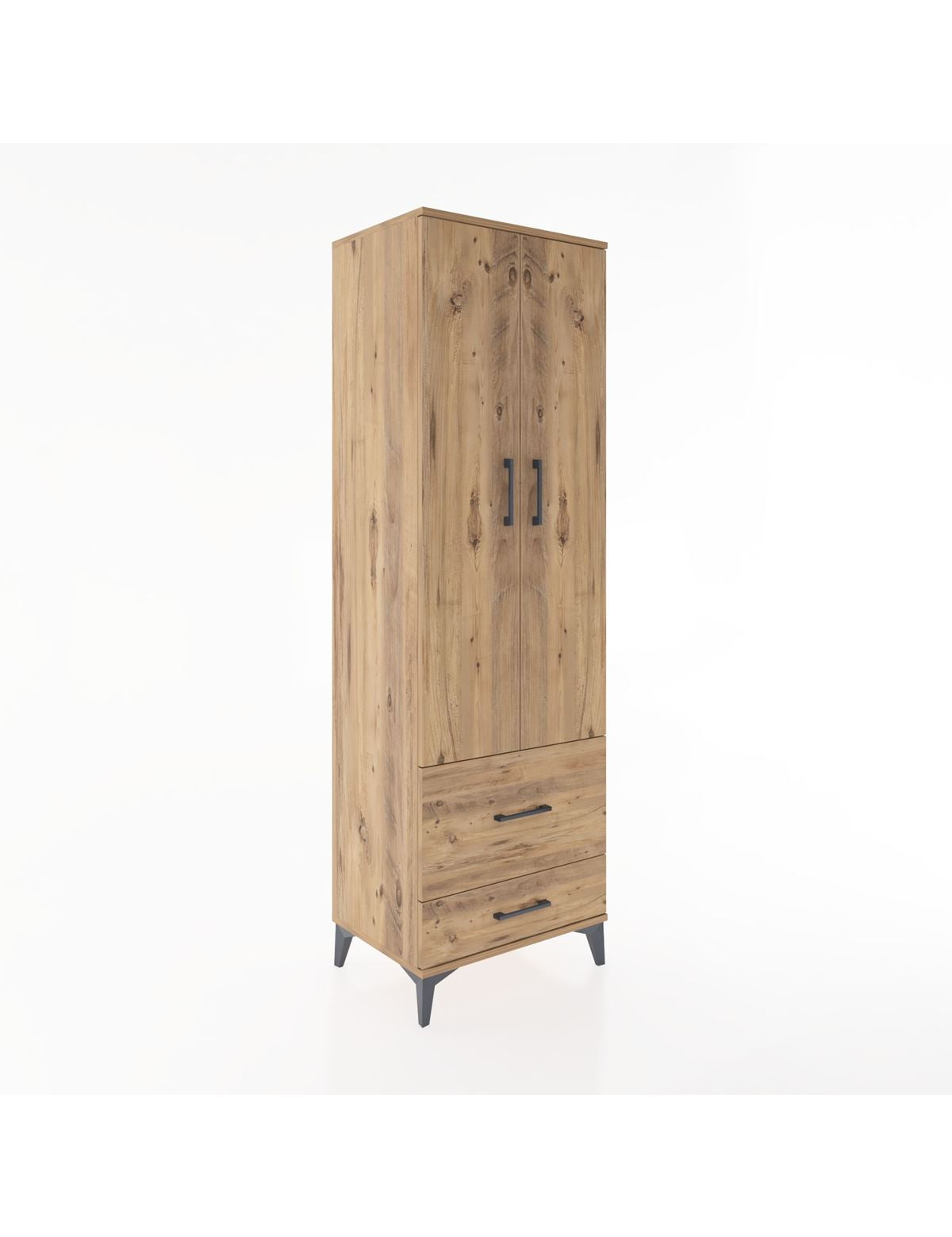 Hyperion Dolap 4 Raflı 2 Çekmeceli 2 Kapaklı 60x44x195 - S59M017V9B