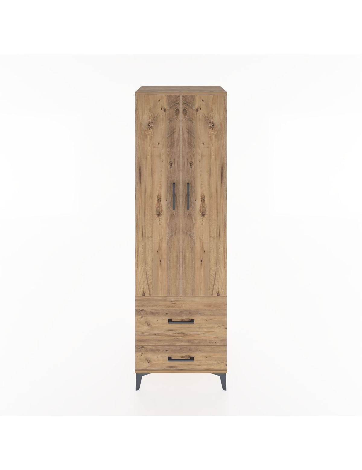 Hyperion Dolap 4 Raflı 2 Çekmeceli 2 Kapaklı 60x44x195 - S59M017V9B