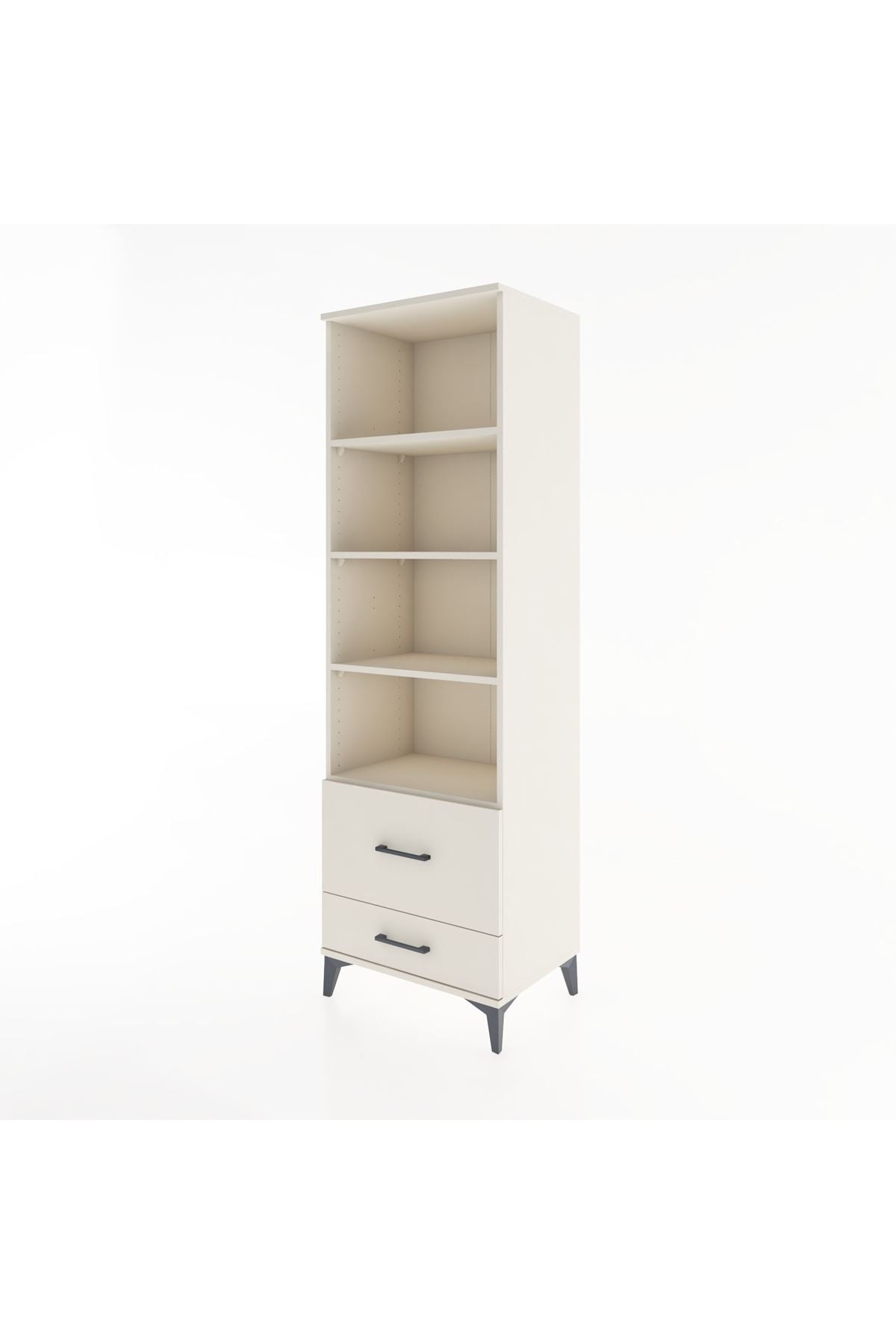 Hyperion Dolap 4 Raflı 2 Çekmeceli 60x44x195 - S59M018V1B