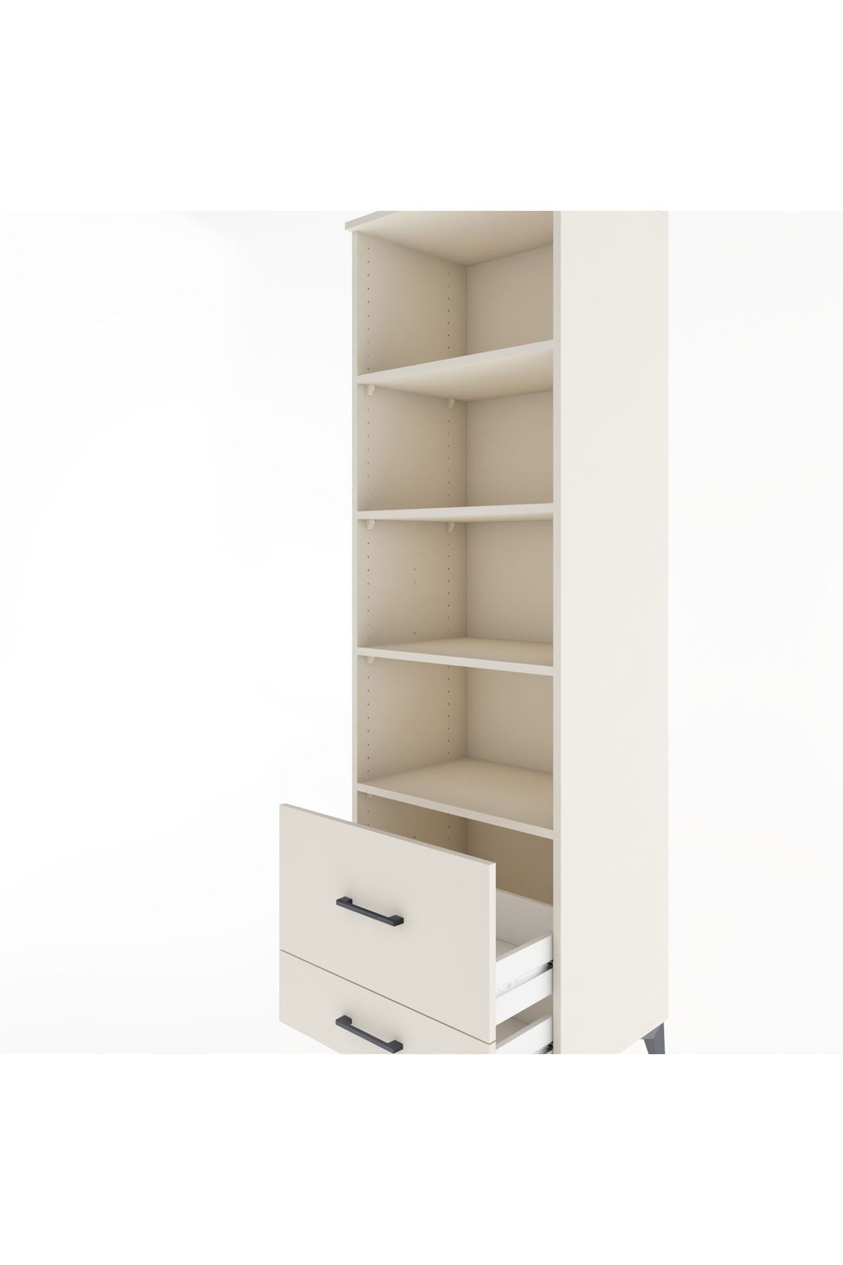 Hyperion Dolap 4 Raflı 2 Çekmeceli 60x44x195 - S59M018V1B