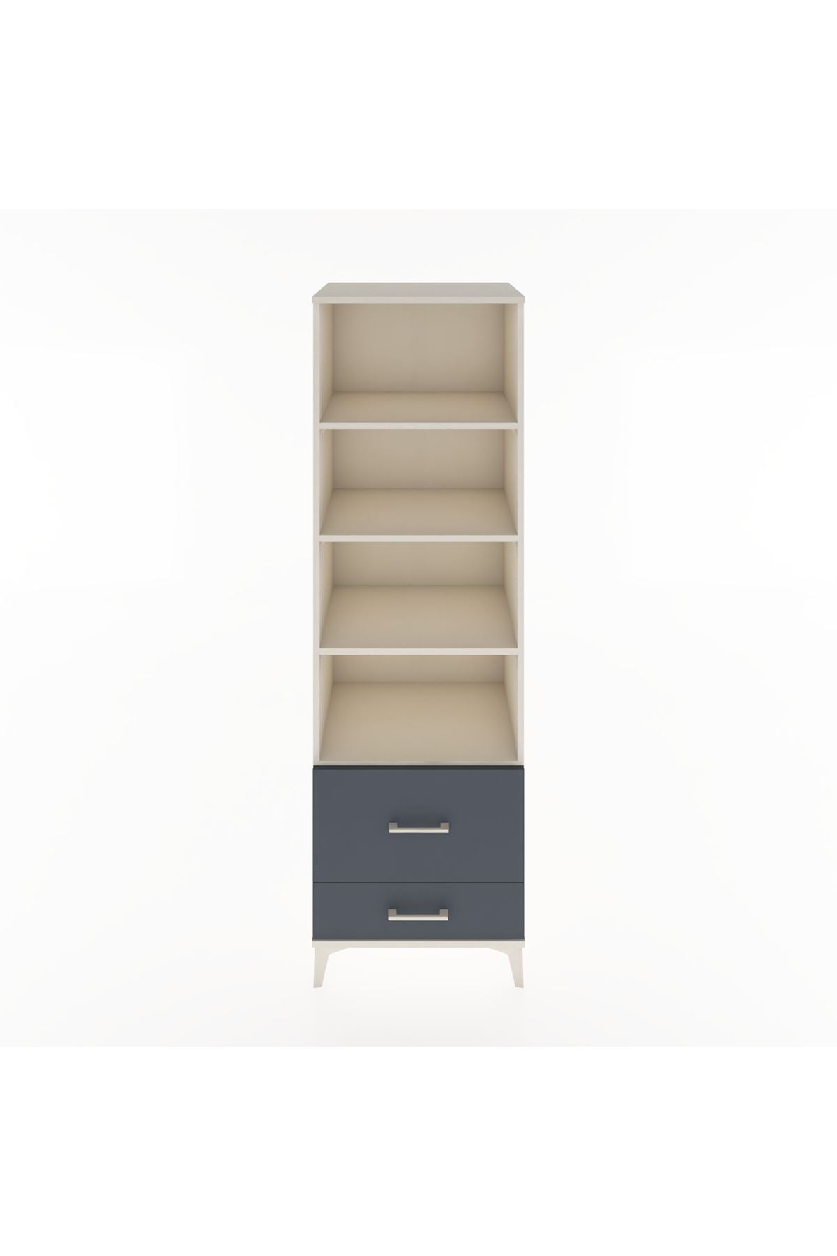 Hyperion Dolap 4 Raflı 2 Çekmeceli 60x44x195 - S59M018V2B