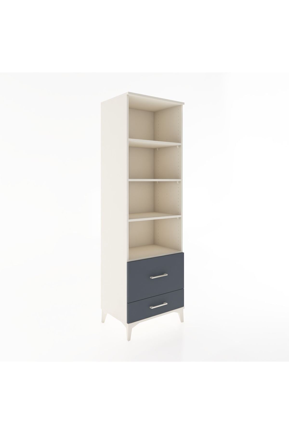 Hyperion Dolap 4 Raflı 2 Çekmeceli 60x44x195 - S59M018V2B