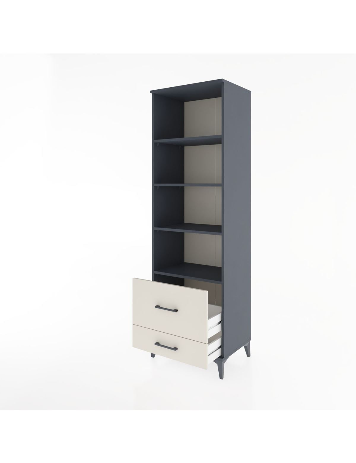 Hyperion Dolap 4 Raflı 2 Çekmeceli 60x44x195 - S59M018V4B
